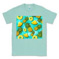 Seafoam blue pineapple Classic Tee - BarkalooDesign