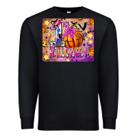 Black 1st Halloween Premium Sweatshirt - CowhideDigitalArt