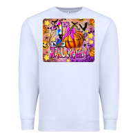 White 1st Halloween Premium Sweatshirt - CowhideDigitalArt