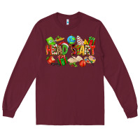 Burgundy christmas head start Long Sleeve Tee - texasbilliewilder