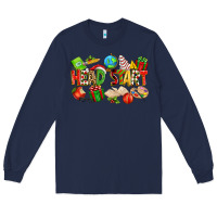 Navy christmas head start Long Sleeve Tee - texasbilliewilder