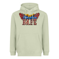 Matcha American Babe With Sunflowers Heavyweight Hoodie - LillyAllenDesigns