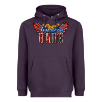 Plum American Babe With Sunflowers Heavyweight Hoodie - LillyAllenDesigns