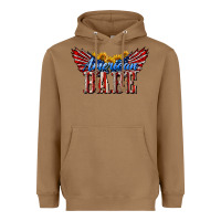 Toasted Coconut American Babe With Sunflowers Heavyweight Hoodie - LillyAllenDesigns