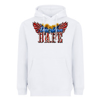 White American Babe With Sunflowers Heavyweight Hoodie - LillyAllenDesigns