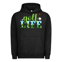 Pigment Black golf life Urban Hoodie - Artiststas