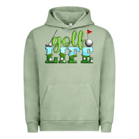 Pigment Oil Green golf life Urban Hoodie - Artiststas