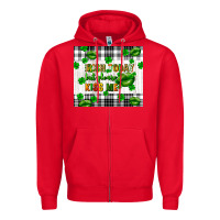 Red Irish today but please kiss me st. patricks day Zipper Hoodie - FaDigitalArtStudio