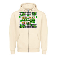 Sandshell Irish today but please kiss me st. patricks day Zipper Hoodie - FaDigitalArtStudio