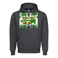 Smoke Irish today but please kiss me st. patricks day Zipper Hoodie - FaDigitalArtStudio