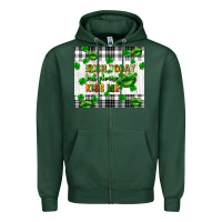Sports Green Irish today but please kiss me st. patricks day Zipper Hoodie - FaDigitalArtStudio