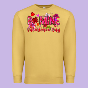 Be Mine Valentines Day Premium Sweatshirt Designed By Cowhidedigitalart
