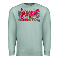 Seafoam Be Mine Valentines Day Premium Sweatshirt - CowhideDigitalArt