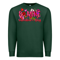 Sports Green Be Mine Valentines Day Premium Sweatshirt - CowhideDigitalArt