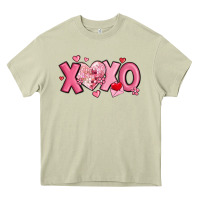 Mossy xoxo disco heart valentine's day Heavy Core Tee - MaliasSmallBusiness
