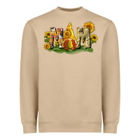 Mushroom Mom gnome sunflower Heavyweight Sweatshirt - CowGirlArtShop