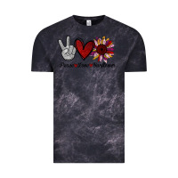 Cloud Black peace love sunflower Vintage Tee - Bettercallsaul