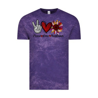 Cloud Purple peace love sunflower Vintage Tee - Bettercallsaul