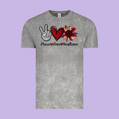 Peace Love Sunflower Vintage Tee Designed By Bettercallsaul