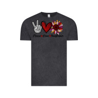 Vintage Black peace love sunflower Vintage Tee - Bettercallsaul