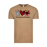 Vintage Coffee peace love sunflower Vintage Tee - Bettercallsaul