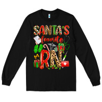 Black santa's favorite RN Long Sleeve Tee - texasbilliewilder