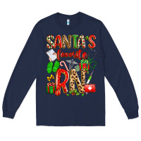 Navy santa's favorite RN Long Sleeve Tee - texasbilliewilder