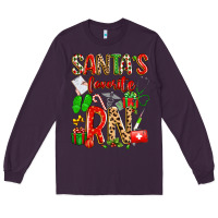 Plum santa's favorite RN Long Sleeve Tee - texasbilliewilder