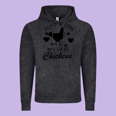 Just A Girl Who Love Chickens Vintage Hoodie Designed By Bettercallsaul