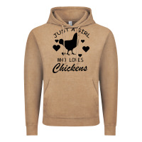 Vintage Coffee Just A Girl Who Love Chickens Vintage Hoodie - Bettercallsaul