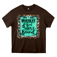 Chocolate Brown whiskey bent hell bound Heavy Core Tee - AdoDesignShop