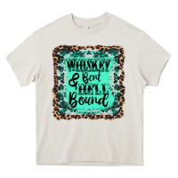 Cream whiskey bent hell bound Heavy Core Tee - AdoDesignShop