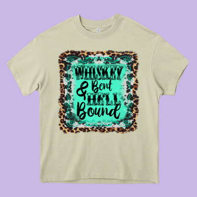 Whiskey Bent Hell Bound Heavy Core Tee Designed By Adodesignshop