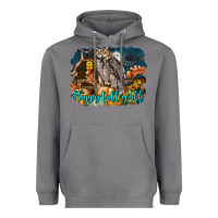 Storm Happy Fall Y'all Owl Heavyweight Hoodie - LillyAllenDesigns