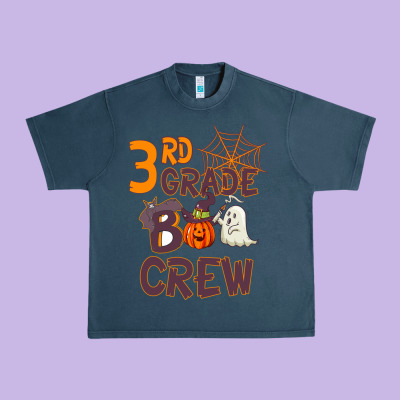 3rd Grade Boo Crew Urban Heavy Tee Designed By Bettercallsaul