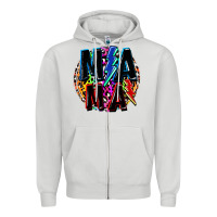 Dove Grey Mama lightning bolts Mother's Day Zipper Hoodie - FaDigitalArtStudio