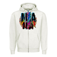 Oatmeal Heather Mama lightning bolts Mother's Day Zipper Hoodie - FaDigitalArtStudio