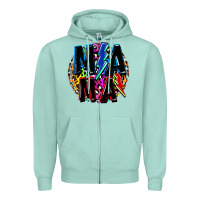 Mama Lightning Bolts Mother's Day Zipper Hoodie | Teevron
