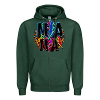 Sports Green Mama lightning bolts Mother's Day Zipper Hoodie - FaDigitalArtStudio