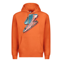 Carrot American flag lightning bolt 4th of july Premium Hoodie - FaDigitalArtStudio
