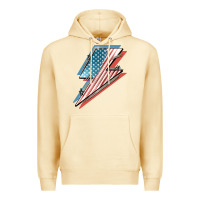 Pina Colada American flag lightning bolt 4th of july Premium Hoodie - FaDigitalArtStudio