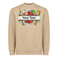 Mushroom floral teacher custom name Heavyweight Sweatshirt - CowGirlArtShop