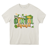 Cream dental squad Heavy Core Tee - MaliasSmallBusiness