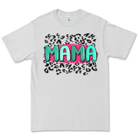 Dove Grey mama leopard Premium Tee - MaliasSmallBusiness