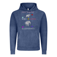Vintage Denim Just A Girl Who Loves Elephants Vintage Hoodie - Bettercallsaul
