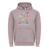 Vintage Zinc Just A Girl Who Loves Elephants Vintage Hoodie - Bettercallsaul