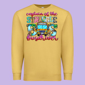 Captain Of The Struggle Bus Bus Premium Sweatshirt Designed By Cowhidedigitalart