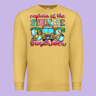 Captain Of The Struggle Bus Bus Premium Sweatshirt Designed By Cowhidedigitalart