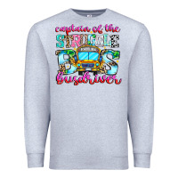 Heather Grey captain of the struggle bus bus Premium Sweatshirt - CowhideDigitalArt