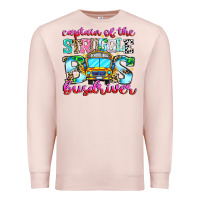 Pale Pink captain of the struggle bus bus Premium Sweatshirt - CowhideDigitalArt